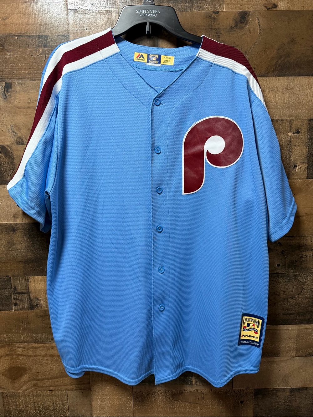 Majestic Philadelphia Phillies Bryce Harper #3 Jersey Men’s XL Cooperstown Blue